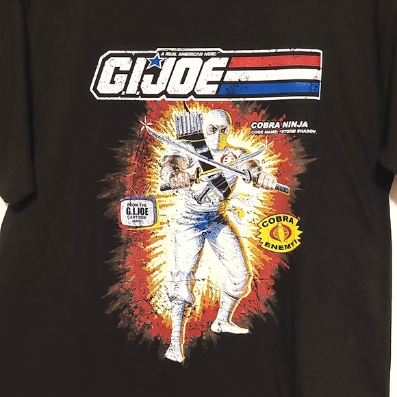 2009 Hasbro G.I. JOE Men's Black Short Sleeved Graphic T-shirt NWT Size S - Picture 3 of 6